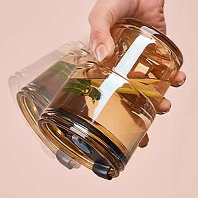 Glass Jar with Straw 450ml | Pack of 1