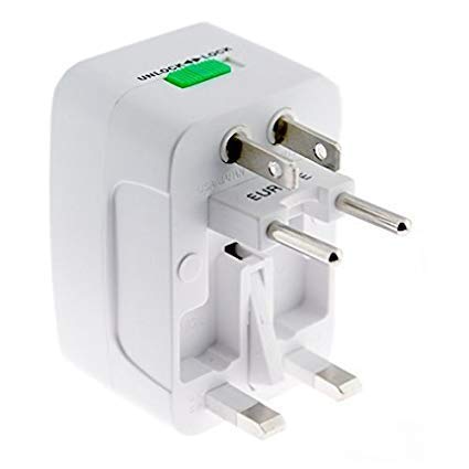 Universal Travel Power Plug Adapters: Surge Protector, All-in-One