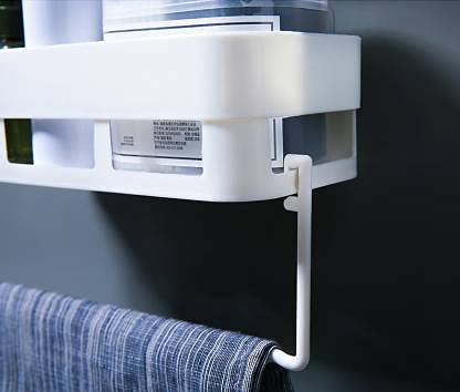 Multipurpose Strong Magic Sticker Matte Plastic Wall Holder Storage Box Shelf for Kitchen Bathroom, Assorted, Set of 2