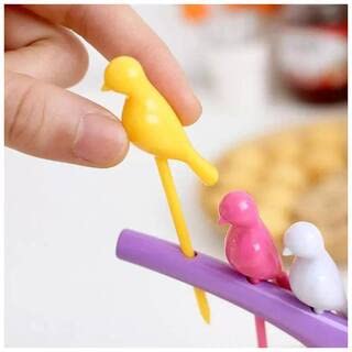 Perpetual Bliss Fruit Fork Stand for Kids (Pack of 5)