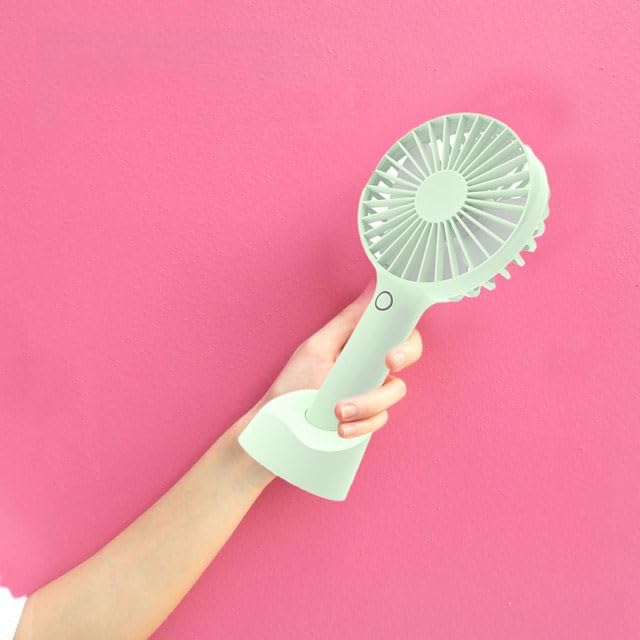 Mini Portable USB Stand Hand Fan Rechargeable Battery Operated Table Fan with Standing Holder