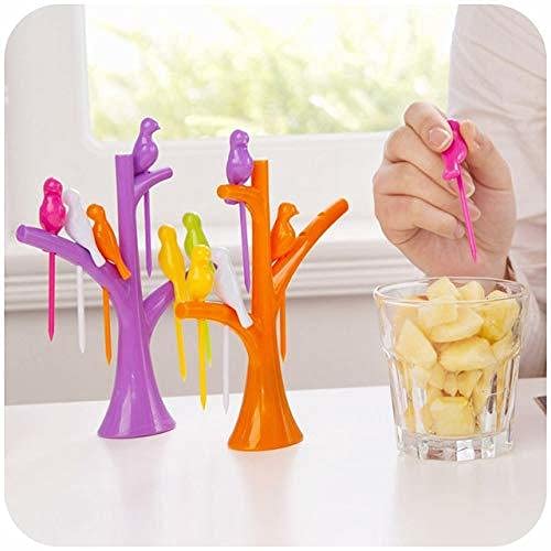 Perpetual Bliss Fruit Fork Stand for Kids (Pack of 5)