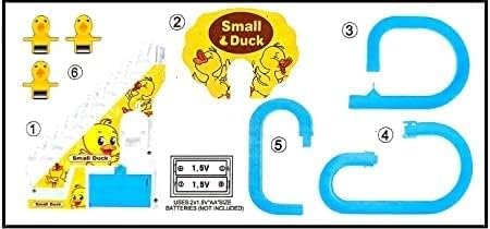 Duck Track Toys for Kids - Small Ducks Stair Climbing Toys for Kids, Escalator Toy with Lights and Music - 3 Duck Included (Duck Track)