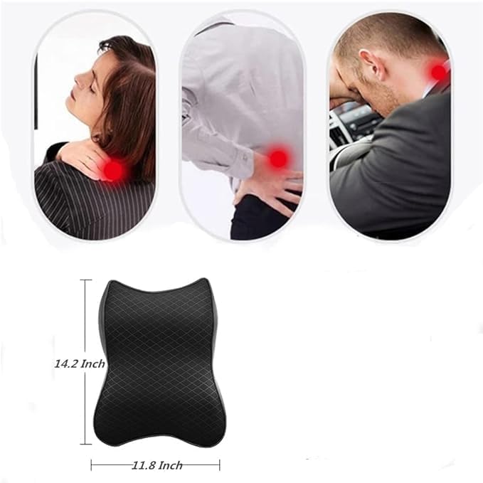 Memory Foam Neck Pain Support Pillow:Ergonomic Car HeadRest