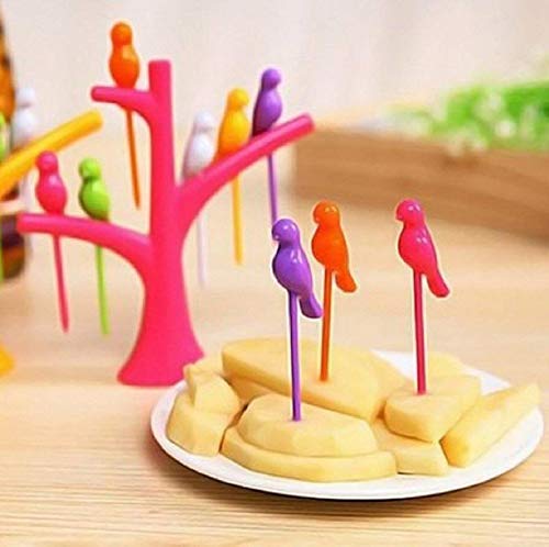 Perpetual Bliss Fruit Fork Stand for Kids (Pack of 5)