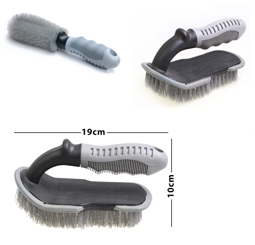Tire Cleaning Brush For Cleaning Car Wheel Hub - 2 Pcs