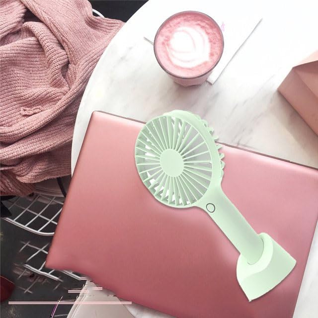 Mini Portable USB Stand Hand Fan Rechargeable Battery Operated Table Fan with Standing Holder