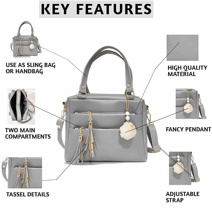 Women Shoulder Handbag For College Office Daily Use