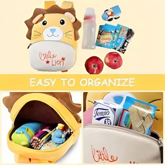 Kids School Bag for Boys and Girls, Cute Soft Plush Preschool Animal Cartoon Mini Backpack Little kids bags for 2-5 years