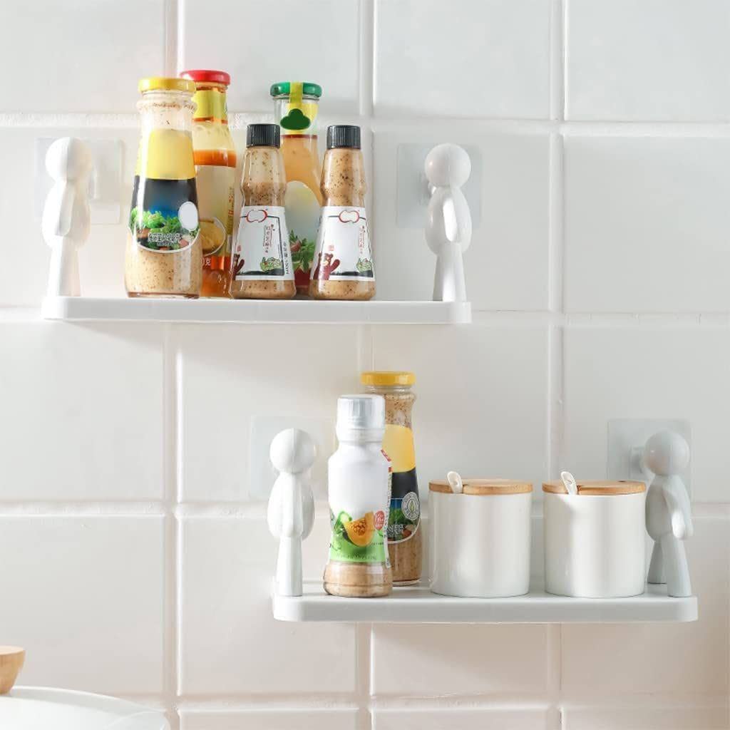Multipurpose Wall Mounted Shelf with Strong Adhesive Sticker