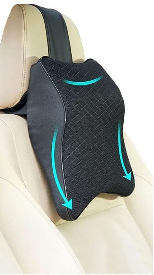 Memory Foam Neck Pain Support Pillow:Ergonomic Car HeadRest