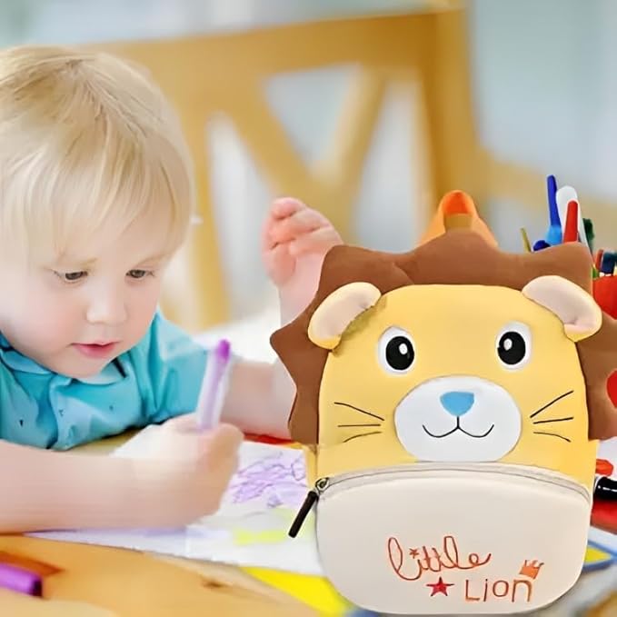 Kids School Bag for Boys and Girls, Cute Soft Plush Preschool Animal Cartoon Mini Backpack Little kids bags for 2-5 years