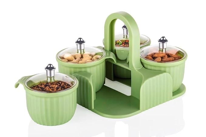 Masala Tray Dining Spice Stand Storage Box | Use for Home & Office Multicolor (1 Pc)