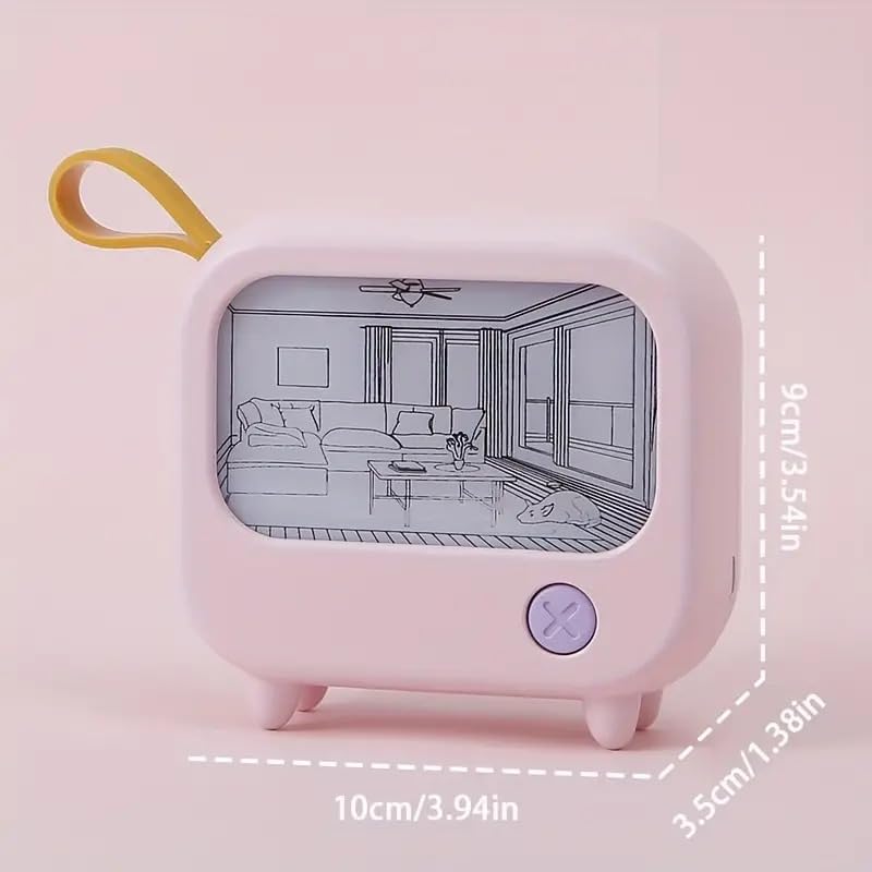 LED Light Painting: Japan Anime Seaside Nightlight with Plastic Frame+