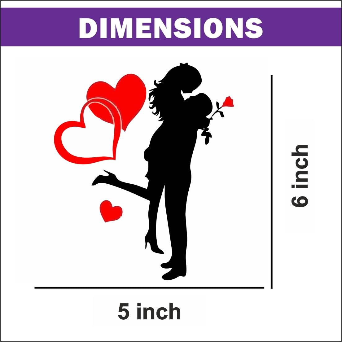 I Love You Heart Girl Sticker & Decal for All Bikes and Cars,Laptop Sticker