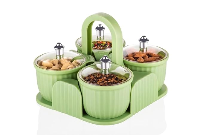 Masala Tray Dining Spice Stand Storage Box | Use for Home & Office Multicolor (1 Pc)