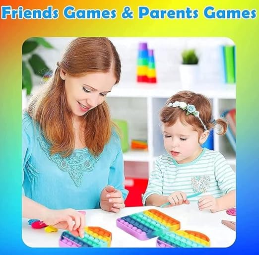 Pop it Toy, Pop It Fidget Toy| Game Stress Relief for kids and Adults (pack of 2)