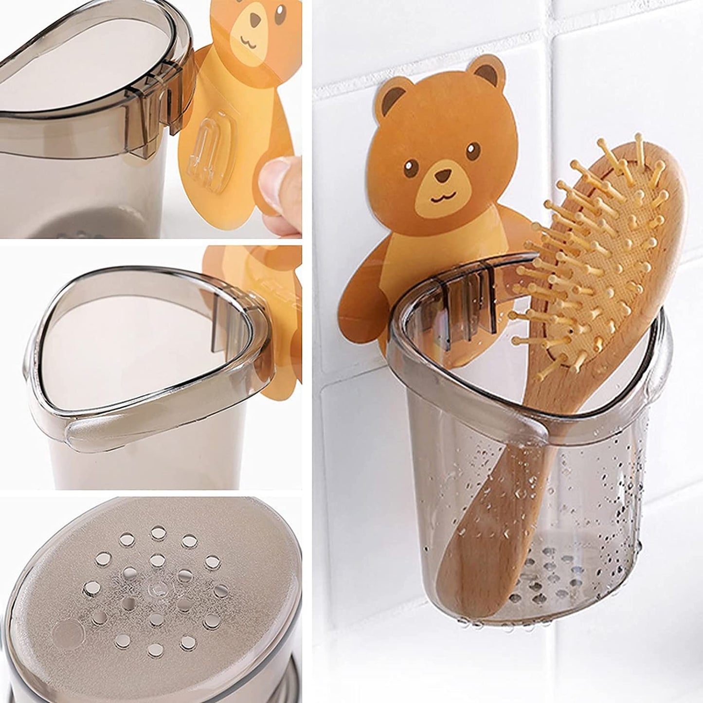 Self-Adhesive Toothbrush Holder | Easy Install & Organize