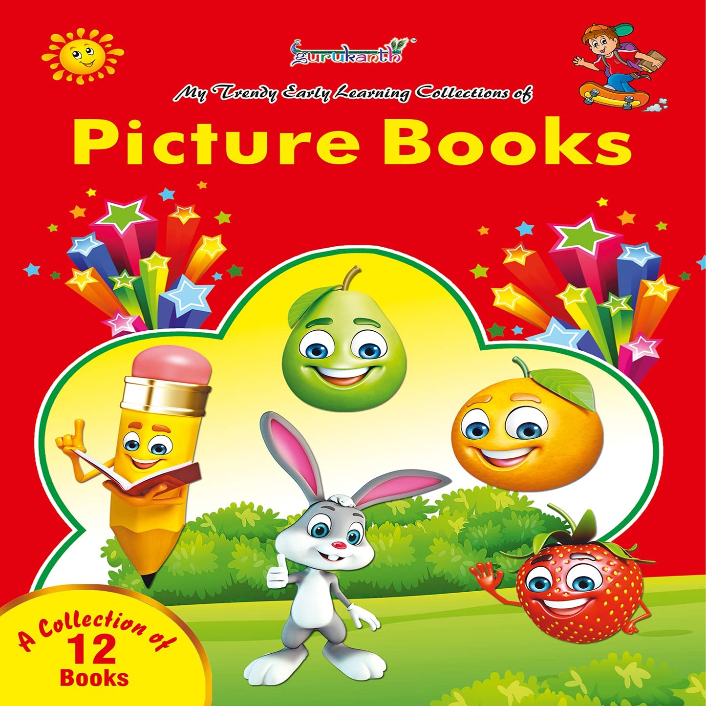 Picture Book Collections for Early Learning ( kids books Set combo of 12 -Water Proof)