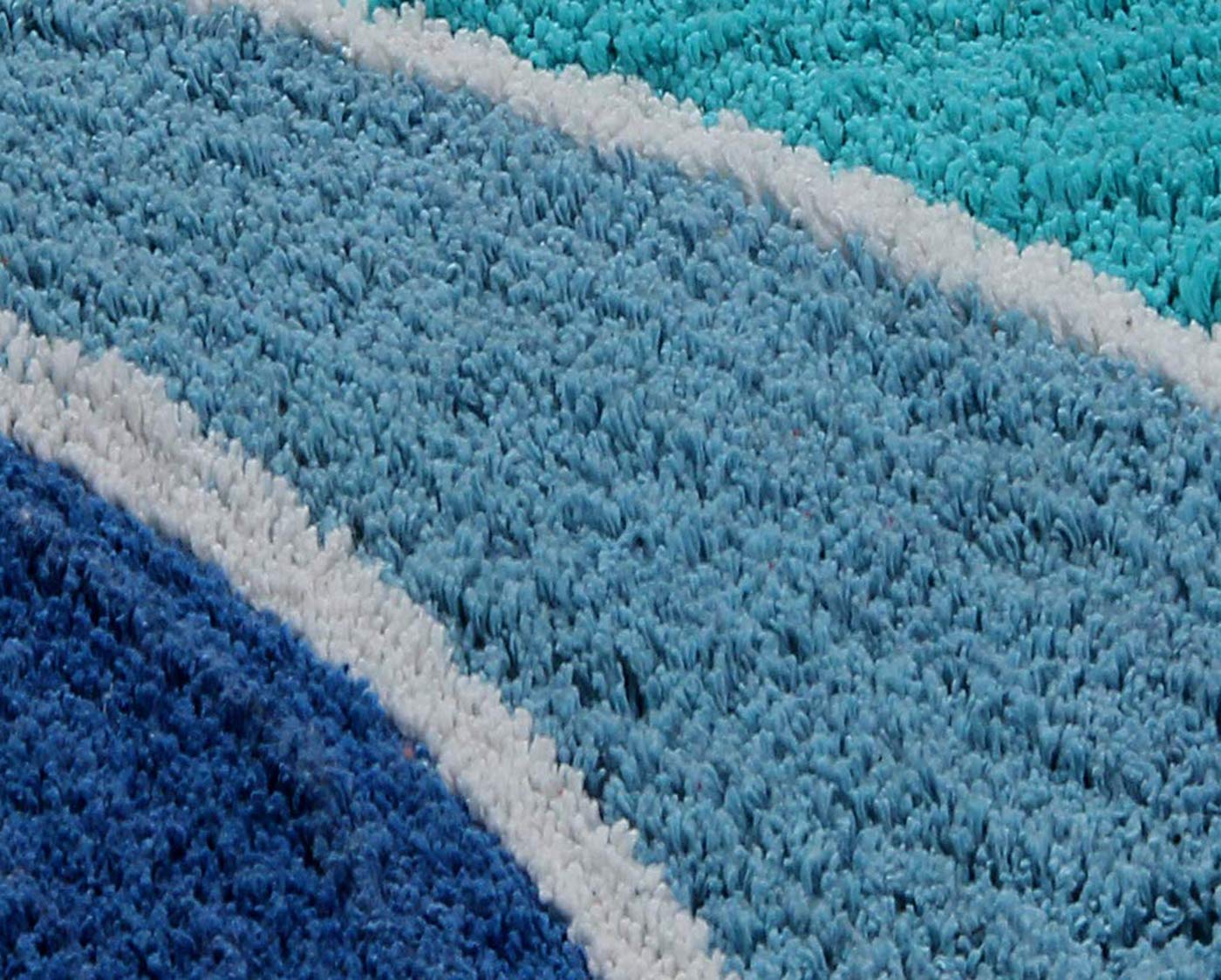 Cotton Doormat Elegant Design with Anti Skip (Blue)
