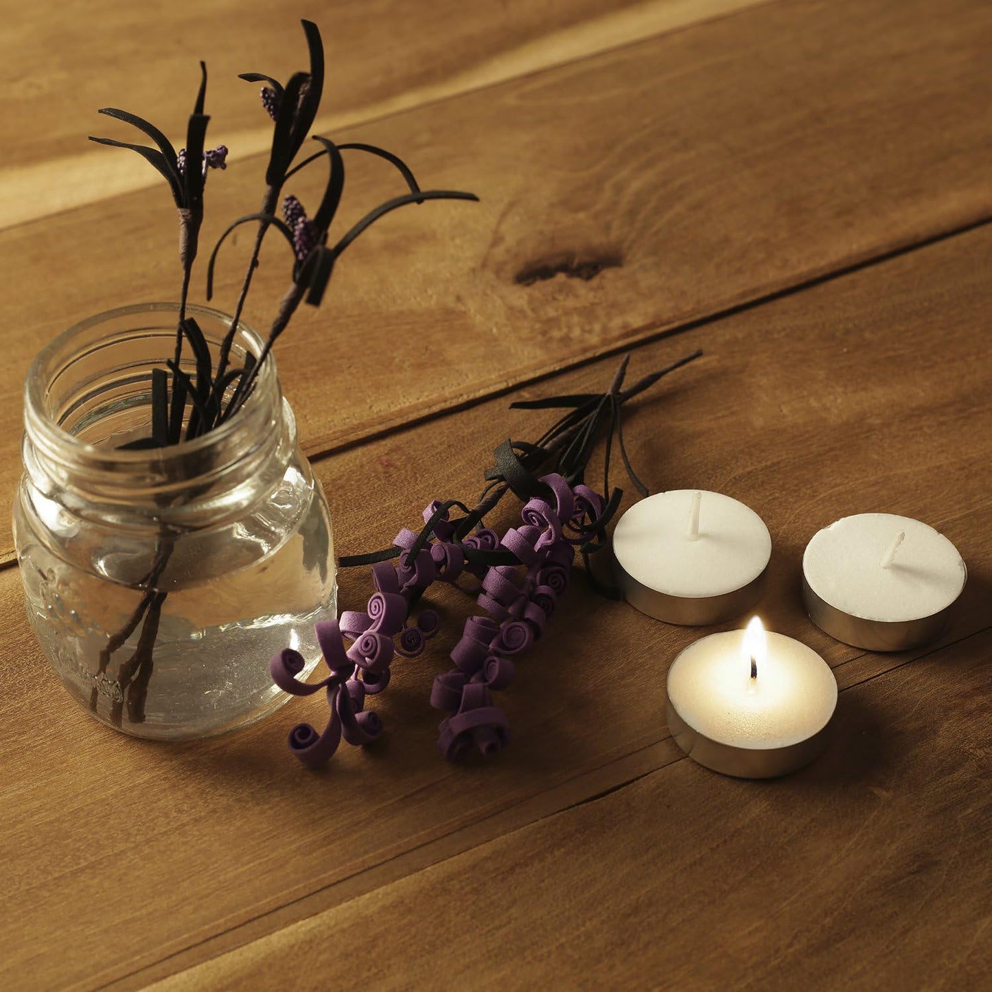 Wax Tealight Candles, 3-Hour Burn Time, Smokeless, No Residue (Set of 50, Unscented)