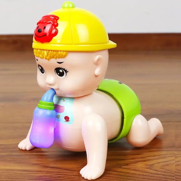 Cute Crawling Baby Toys with Flashing Lights and Sound