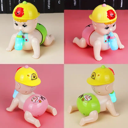 Cute Crawling Baby Toys with Flashing Lights and Sound