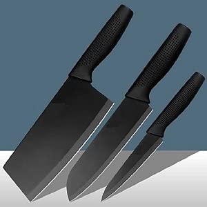 Set of 3 Paring, Chef, Butcher Knives | Rust-Resistant, Sharp Blades