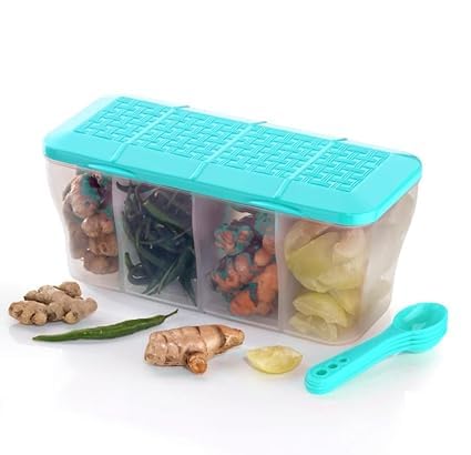 Food Container 4 in 1 Transparent - (2 Pc)