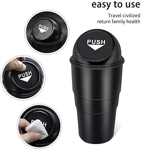 Mini Trash Bin: Cup Holder Garbage Can for Car, Office, and Home