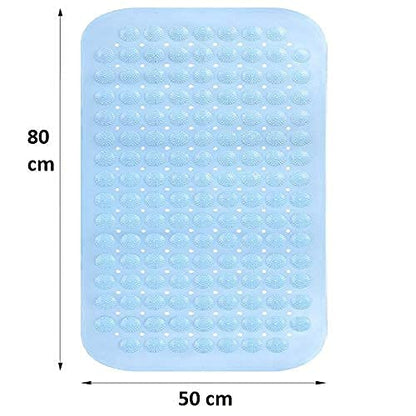 PVC Non Slip Bathroom mat with Suction Cups,Washable Waterproof Non Slippery Shower mat for Bathroom,Toilet Floor,Bathtub mat Non Slip Square Multicolour , 70*38cm