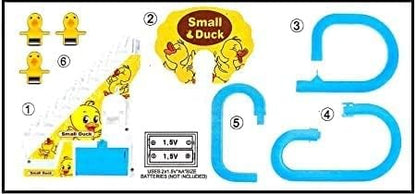 Duck Track Toys for Kids - Small Ducks Stair Climbing Toys for Kids, Escalator Toy with Lights and Music - 3 Duck Included (Duck Track)