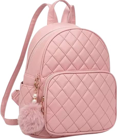 Small 10L Backpack combo for girls latest | hand bag for women latest | (Color - Peach )