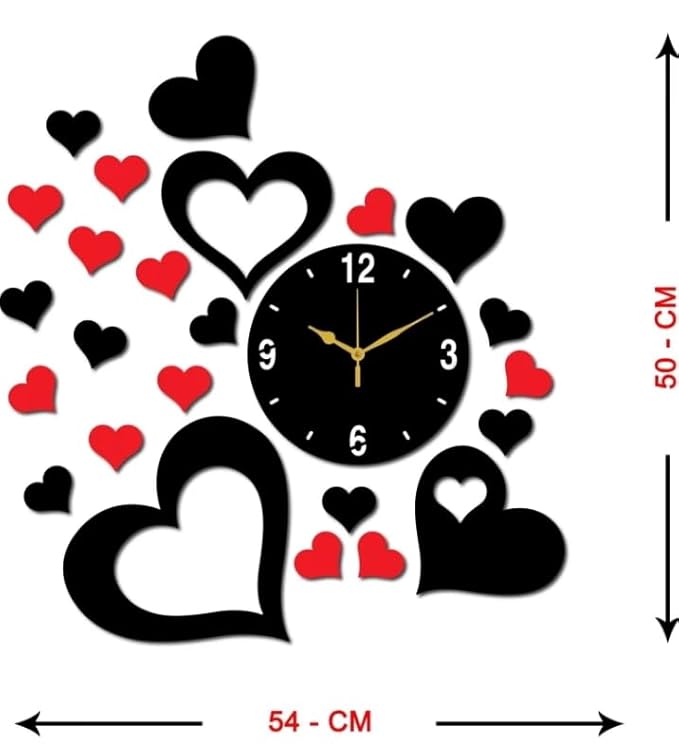 Heart Shaped Wall Clocks