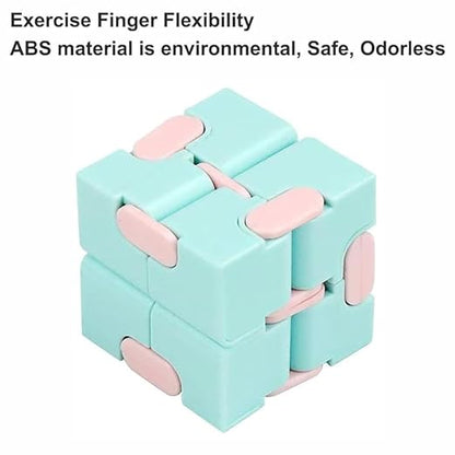 Infinity Cube Fidget Toy Stress Relieving Fidgeting Game for Kids and Adults