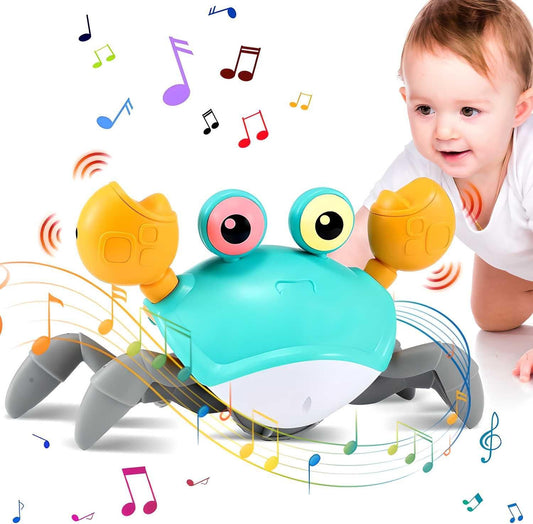 Dancing Crawling Baby Crab Toy – Interactive Tummy Time Learning for Kids