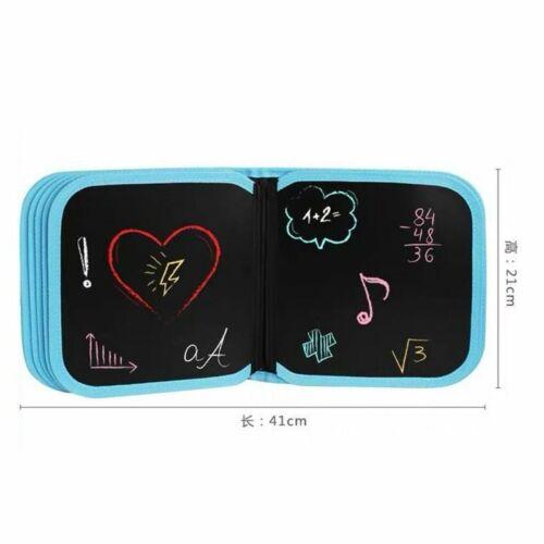 Erasable Doodle Slate Painting Kit for Kids Drawing Book with Wet Wipes & Colors for Kids (Any Color)