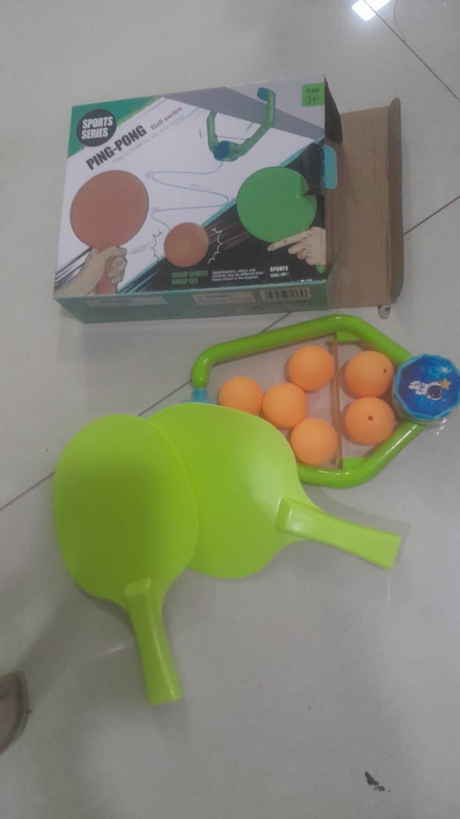 Self Training Workout Indoor Gaming 2 Racket & 3 Practice Ball Portable - Hanging Table Tennis