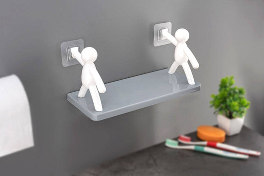 Multipurpose Wall Mounted Shelf with Strong Adhesive Sticker