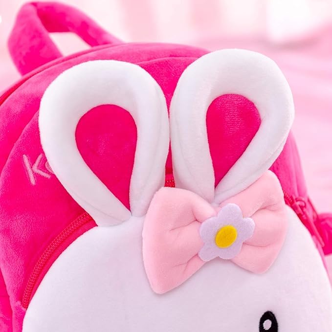 Rabbit Kids School Bag:Soft Plush Backpacks for Boys & Girls