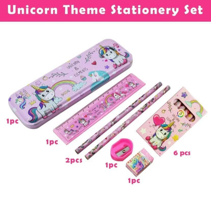 Unicorn-Themed Stationery Set for Kids – 12 PCS Perfect for School