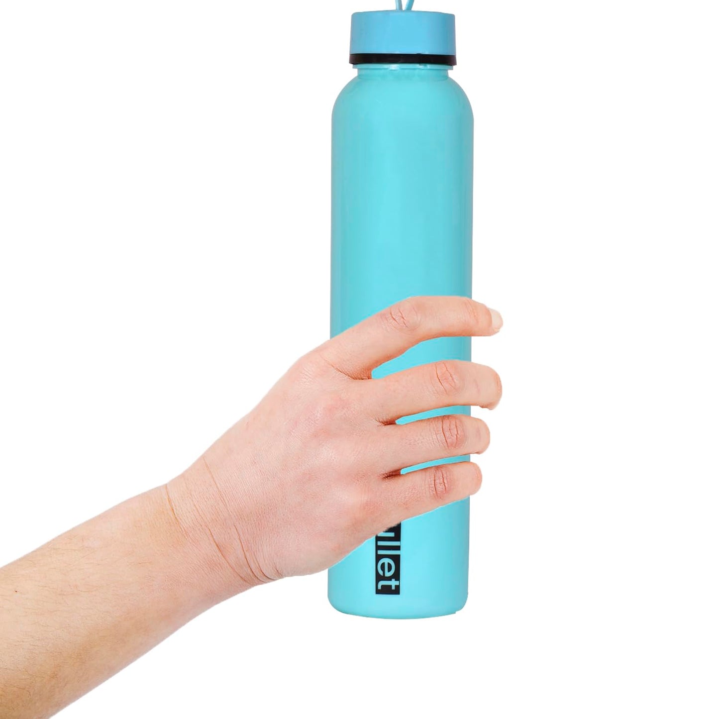 Pack of 6 - Colorful Plastic Water Bottle for Fridge, for Home, Office, Gym & School Boy 1 Liter Bottle, Pieces Set Combo