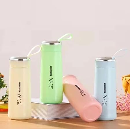 500ml Nice Print Glass Water Bottle - 4 Pc