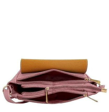 Casual Trendy Shoulder Crossbody & Side Sling Adjustable strap Classic Daily use Sling bag For Women Size Medium with Pink Colour