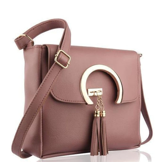 Casual Trendy Shoulder Crossbody & Side Sling Adjustable strap Classic Daily use Sling bag For Women Size Medium with Pink Colour