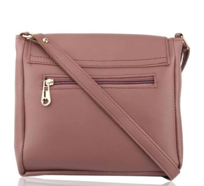 Casual Trendy Shoulder Crossbody & Side Sling Adjustable strap Classic Daily use Sling bag For Women Size Medium with Pink Colour