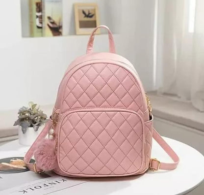 Small 10L Backpack combo for girls latest | hand bag for women latest | (Color - Peach )