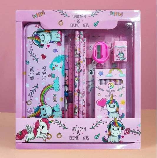 Unicorn-Themed Stationery Set for Kids – 12 PCS Perfect for School