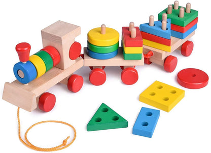 Smart Activity Learning & educational Geometry Train Shape & color Block game for Kids