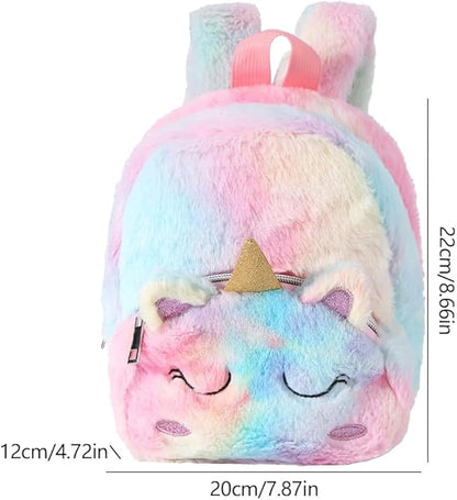 Angel Kiss Unicorn Plush School Bag Backpack Shoulder Bag Picnic Travelling For kids Boys & Girls